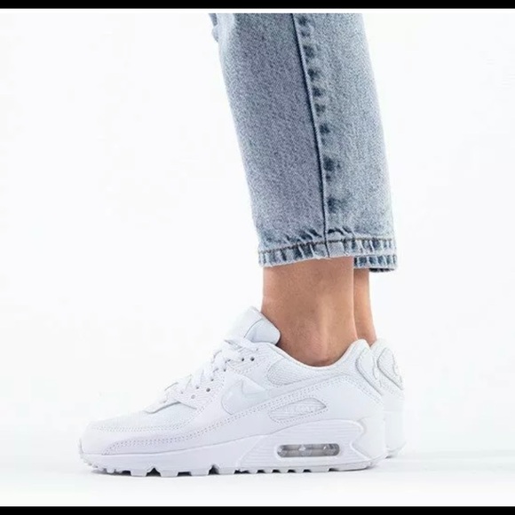 Nike Air Max 90 Twist Triple White Shoes CV8110 - Picture 8 of 9